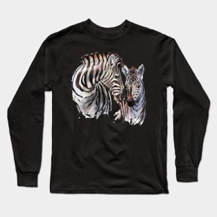 Zebra Wild Art Long Sleeve T-Shirt